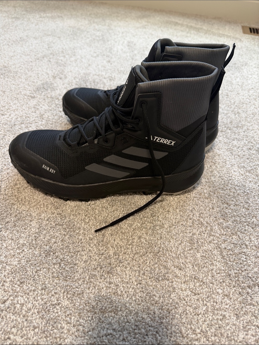 adidas Terrex Black and Gray Men's Trail Boots